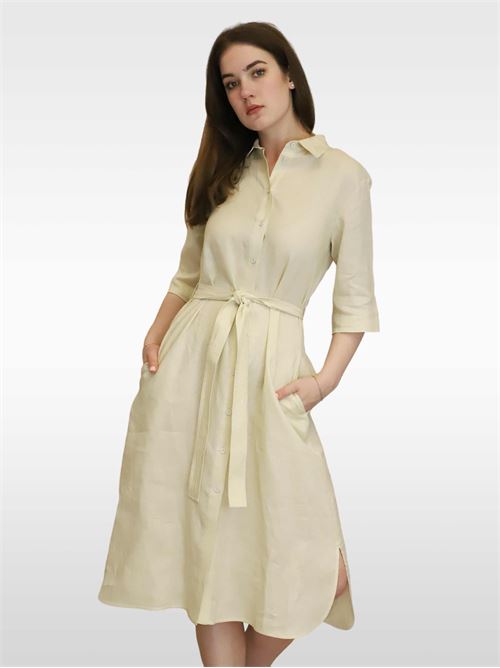 Linen canvas shirt dress MAXMARA LEISURE | 2332210436600001